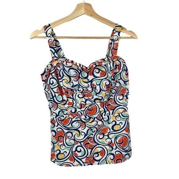 Cabi Colorful Whimsical Swirl Keepsake Cami Tank Top 6 #823 - Picture 2 of 6